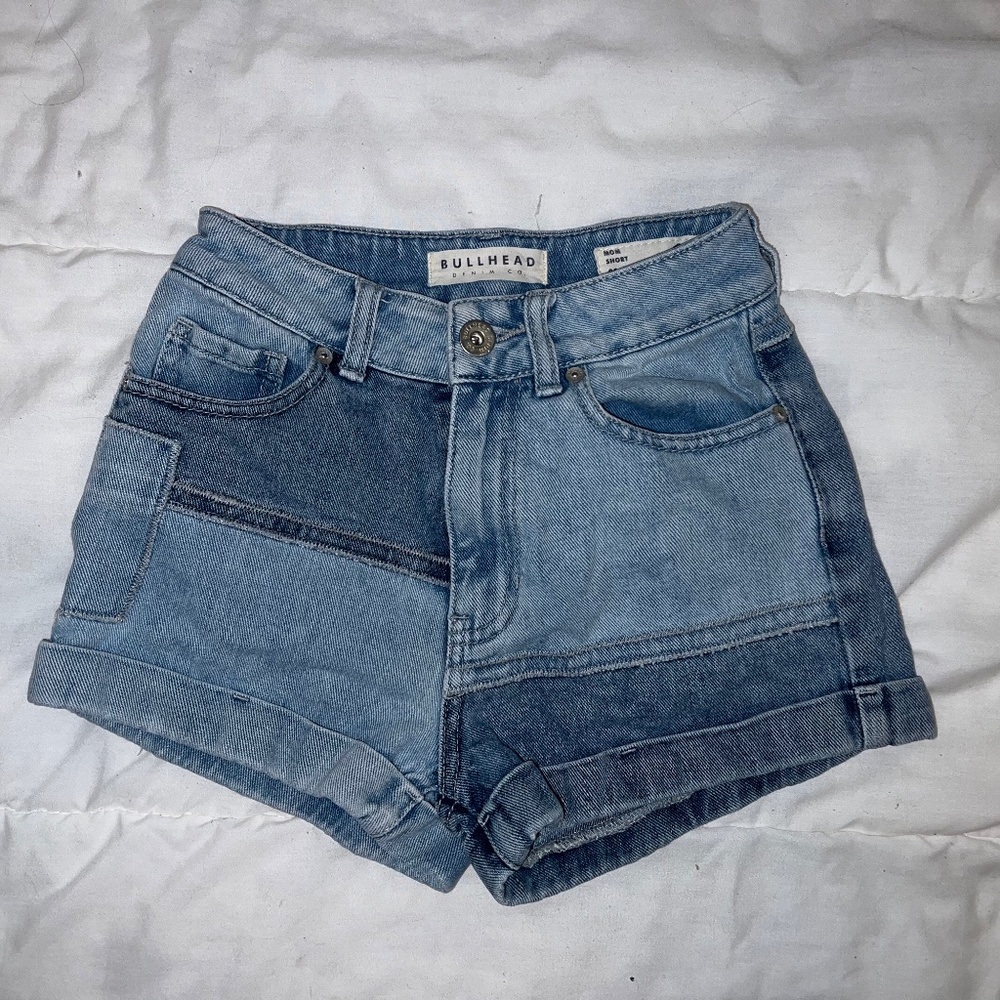 Bullhead Patchwork Mom Shorts